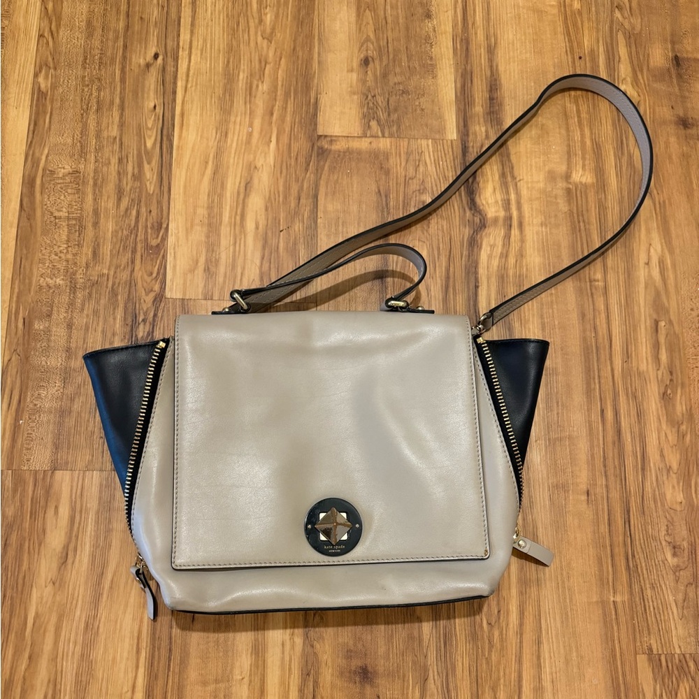 Kate Spade leather cream and black purse